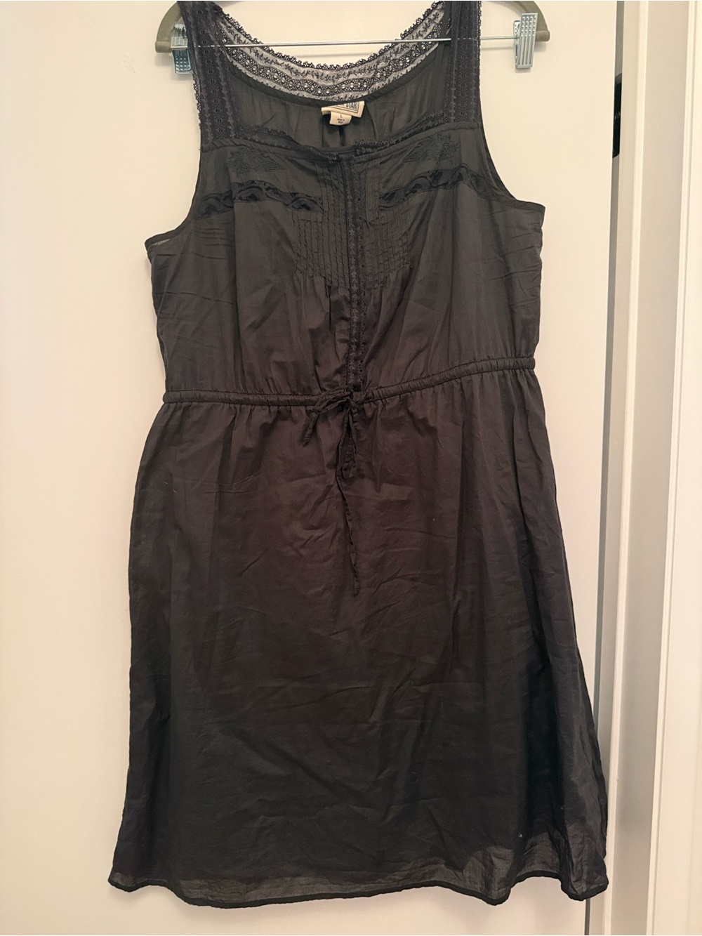 Converse One Star Gray Cotton Mini Dress Size Large